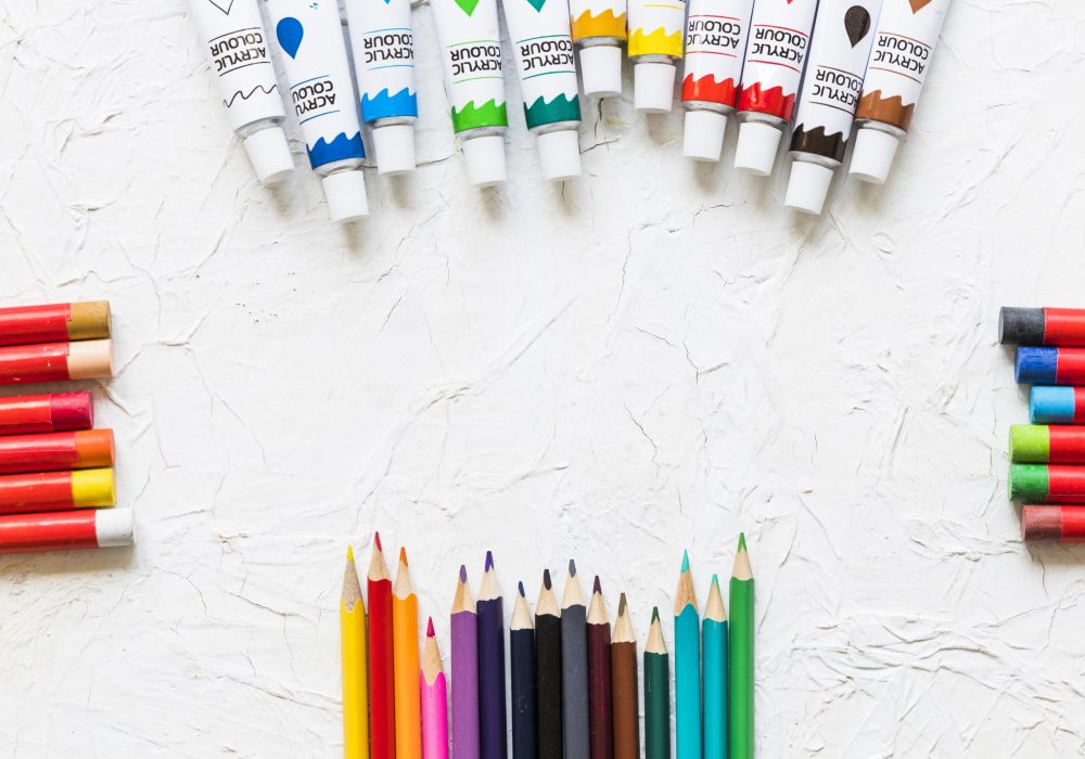 top-view-painting-material